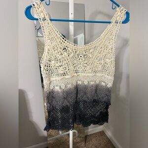 American Eagle Outfitters Crochet Tank Top